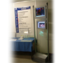 Dual Screen Glass kiosk with 15''  1.6 GHz Atom Panel PC and 32'' Display screen