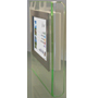 Glass Wall Mounted Kiosk with 15'' 1.6 Ghz Atom Panel PC
